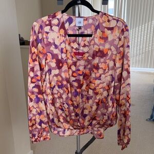 CAbi Tuck Top - Women's Multicolor Abstract Blouse